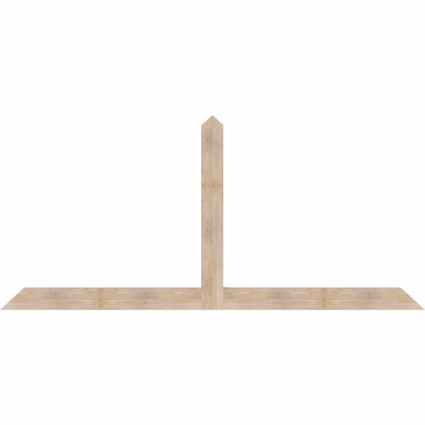 Ekena Millwork Portland Smooth Timber Gable Bracket, Douglas Fir, 108"W x 49"H x 3 1/2"D x 5 1/2"F, 11/12 Pitch GBW108X49X0406POR00SDF - main